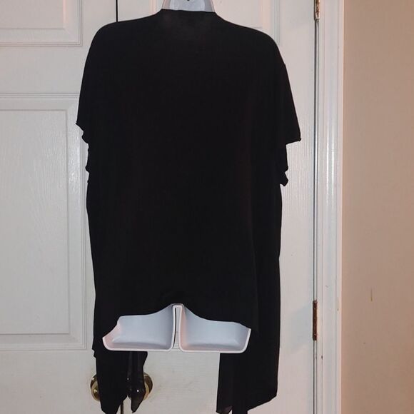 Dress barn black lightweight open front cardigan Sz 2X - Picture 5 of 6